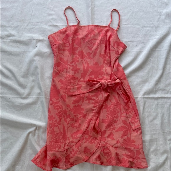 Pink Lily Floral Pink Sleeveless Dress - Picture 1 of 3